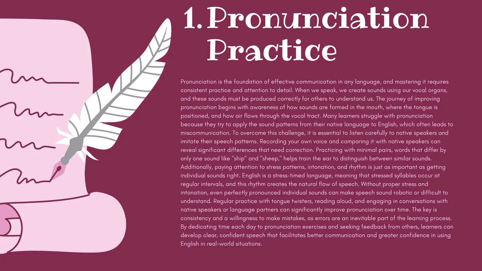 Pronunciation Practice for Effective Communication