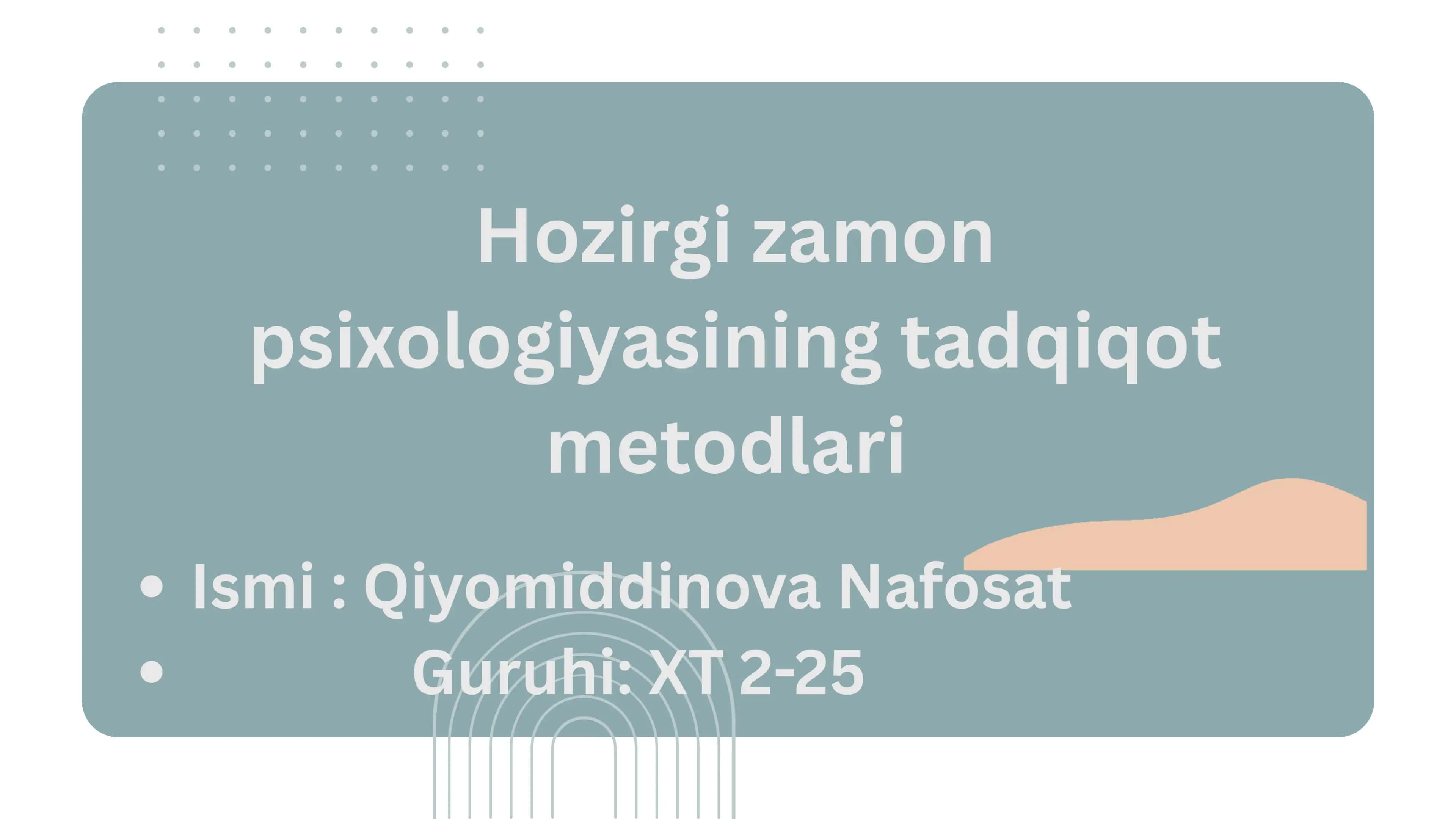 Psixologik tadqiqotlar