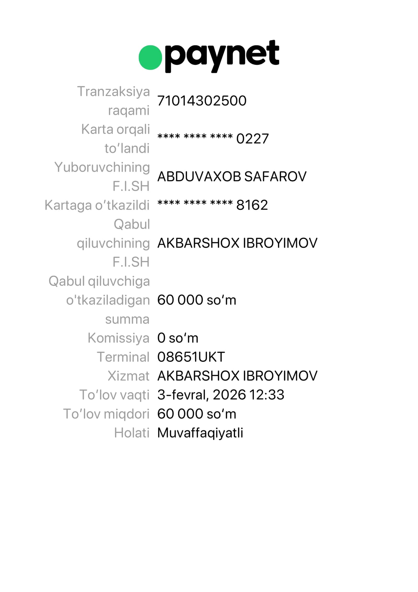 Tranzaksiya