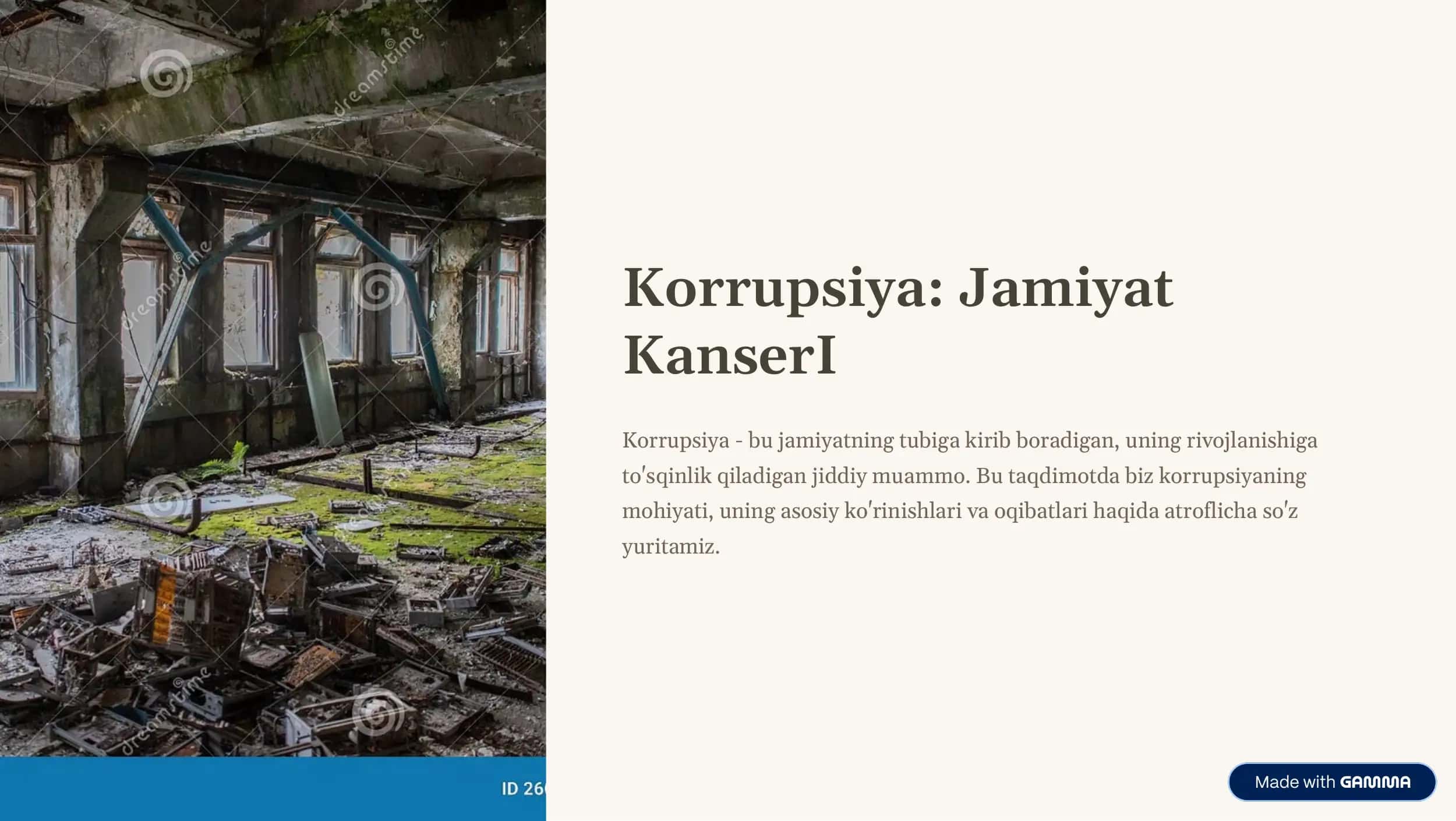 Korrupsiya: Jamiyat Kanseri