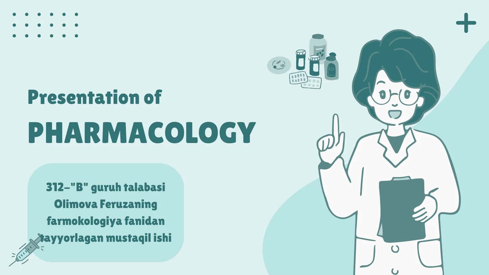 Presentation of PHARMACOLOGY