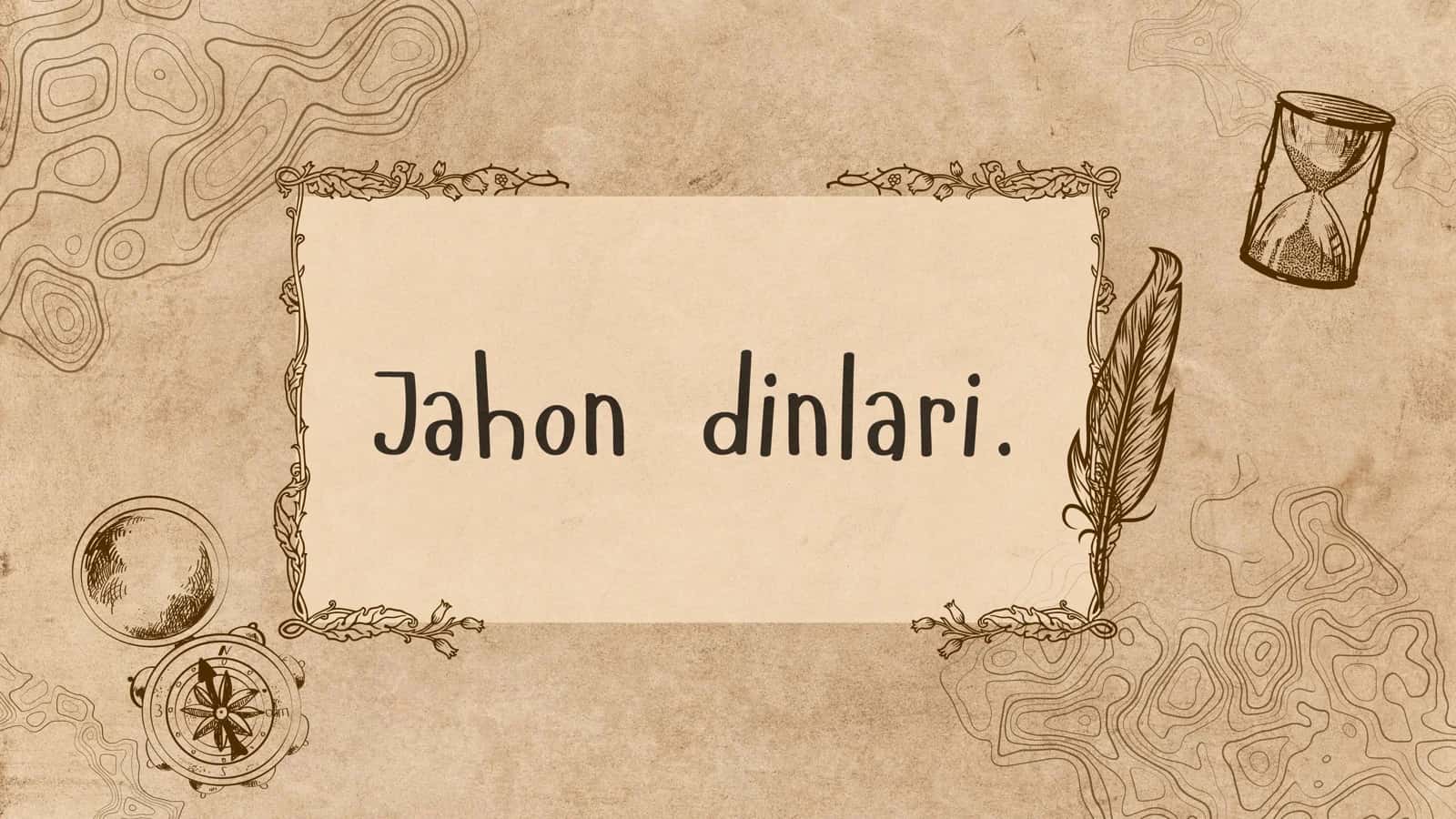 Jahon dinlari.