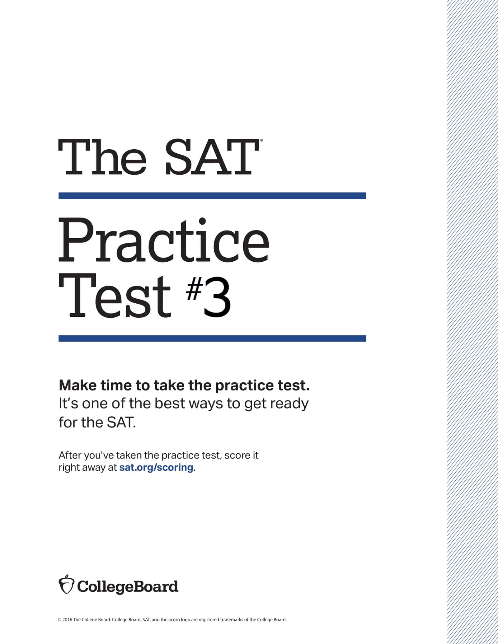 🚀📘 THE SAT PRACTICE TEST #3 📘🚀 ⚡ OFFICIAL SAT PREPARATION PDF ⚡  ━━━━━━━━━━━━━━━━━━