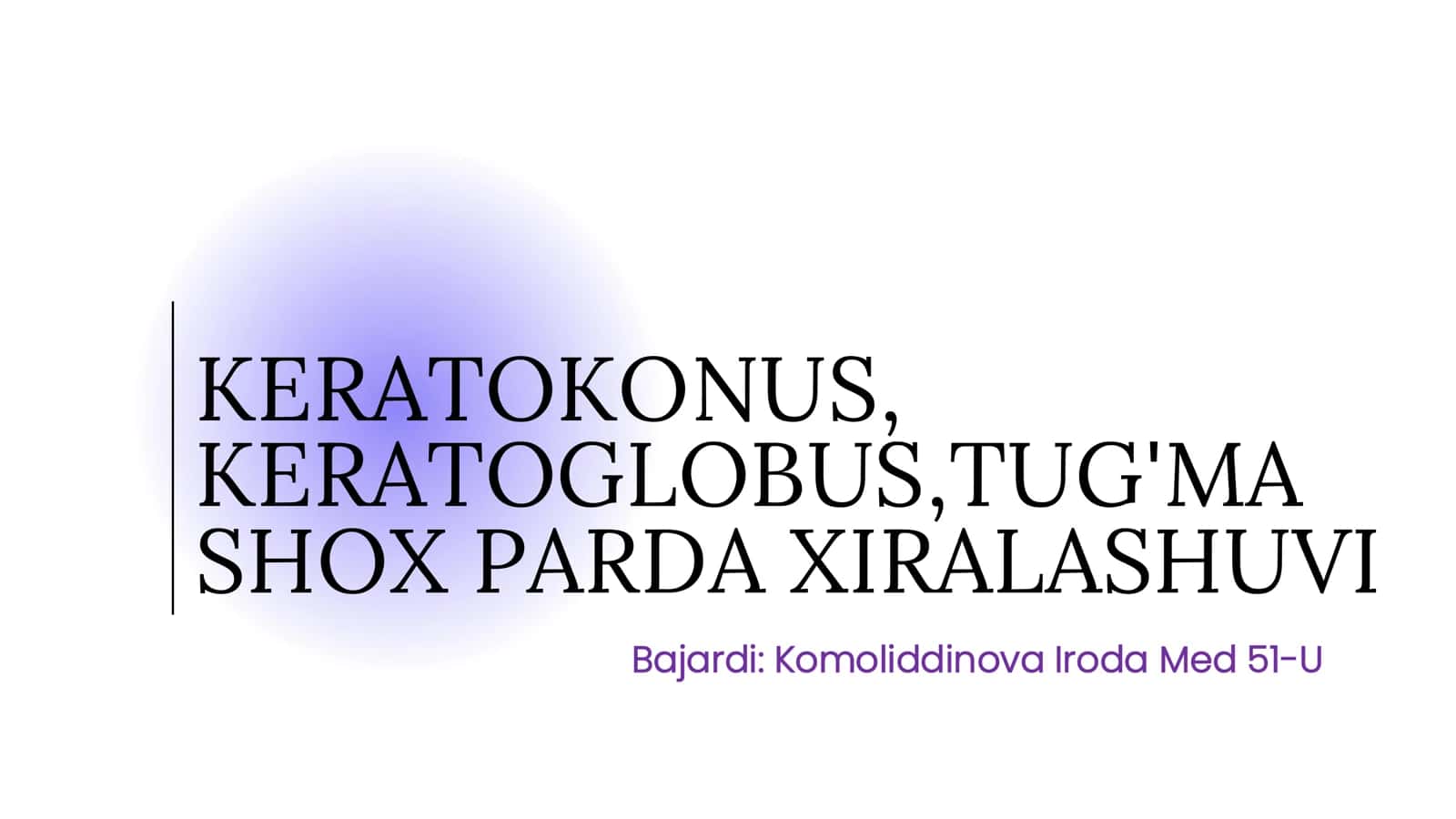 SHOX PARDA ANOMALIYALARI