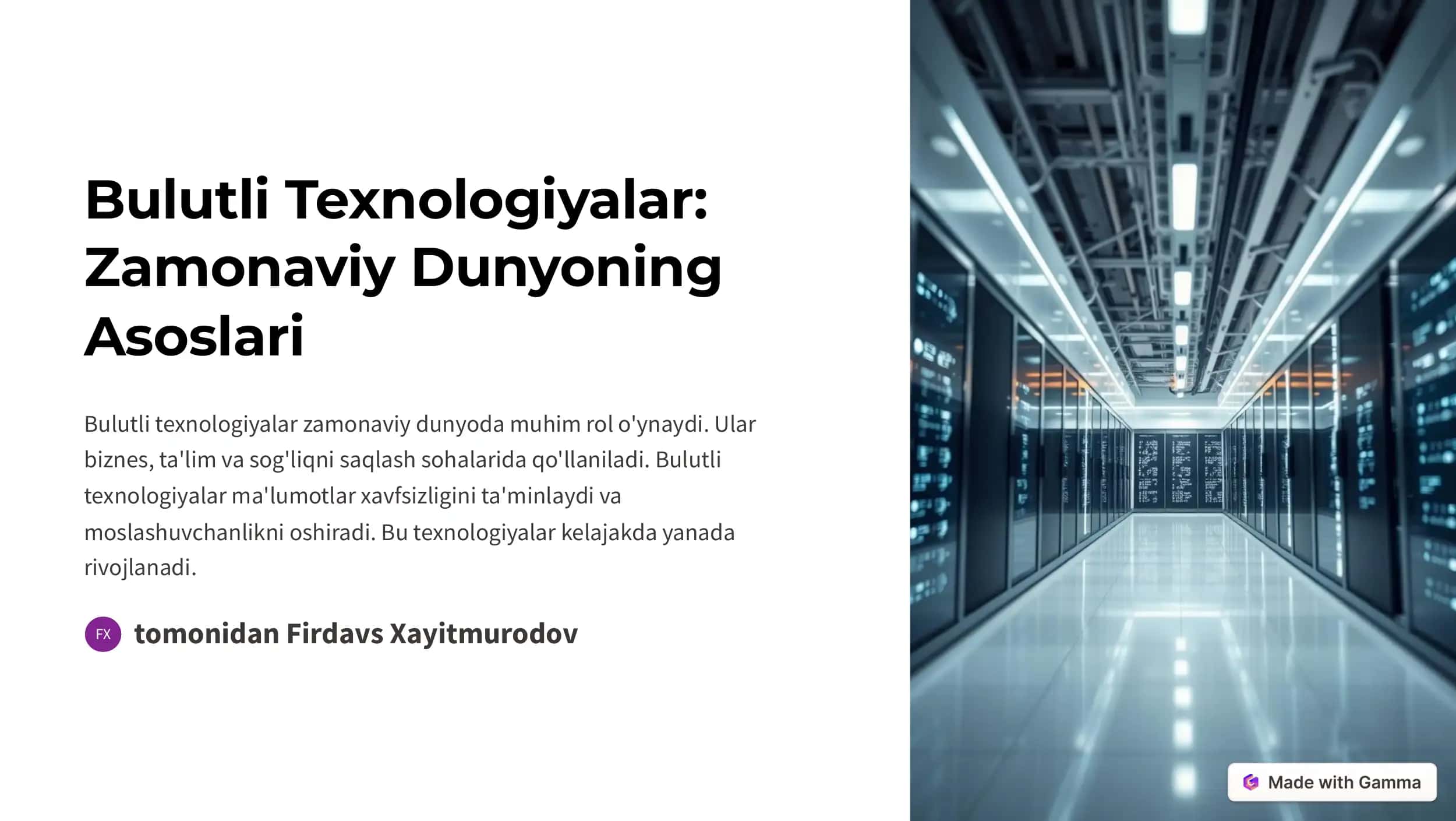 Bulutli texnologiyalar