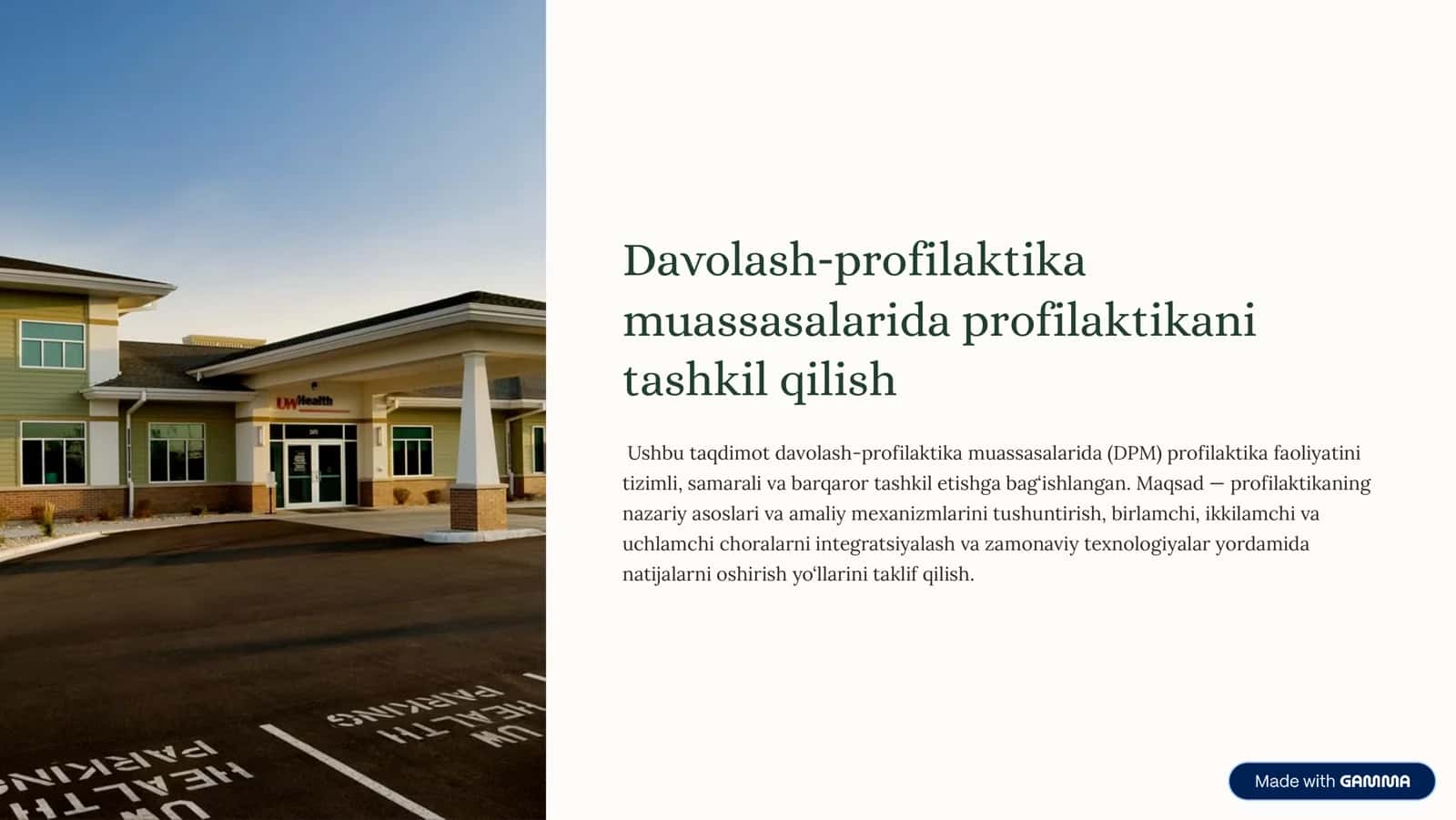 Davolash-profilaktika