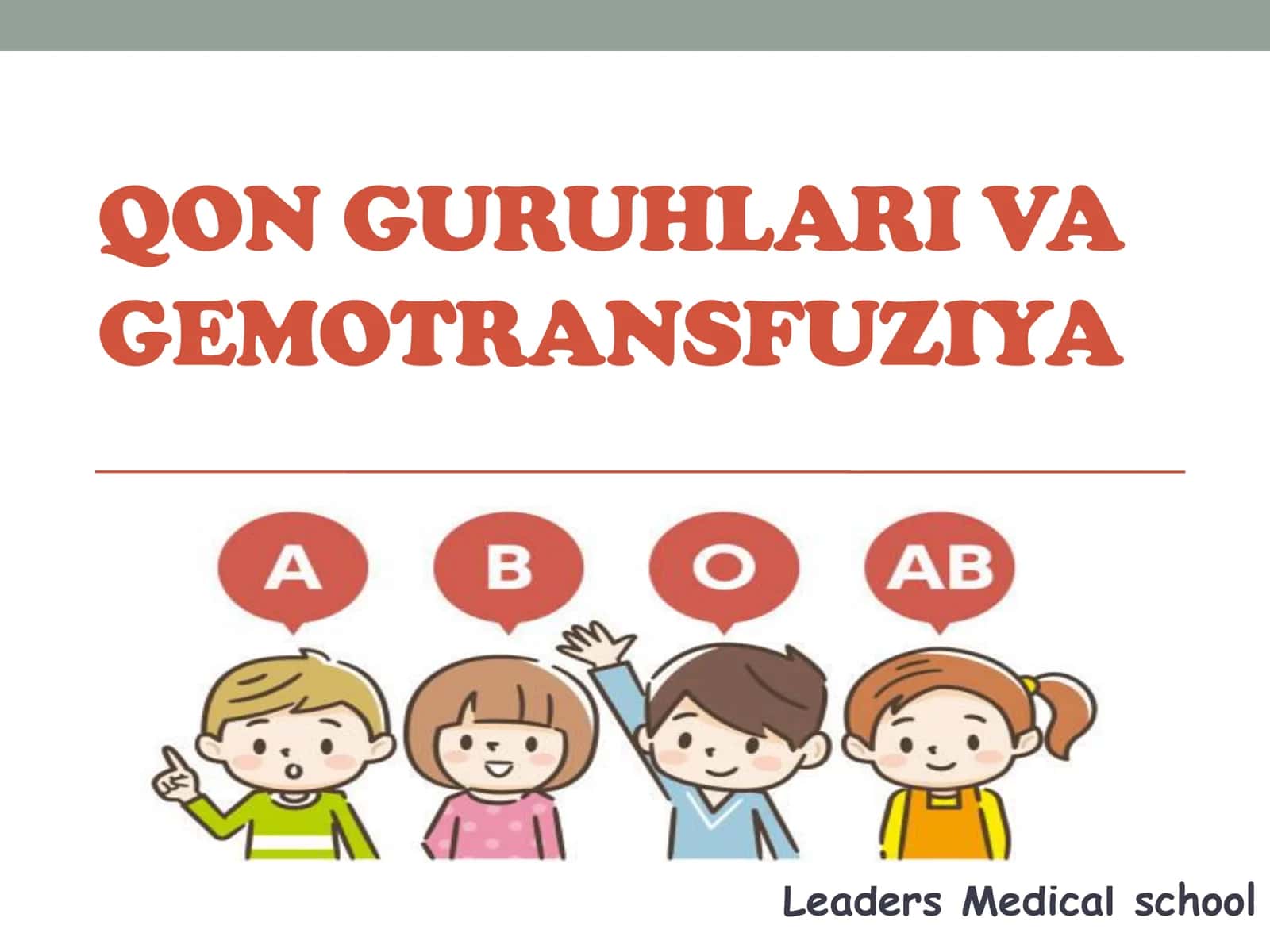 Qon guruhlari va gemotransfuziya