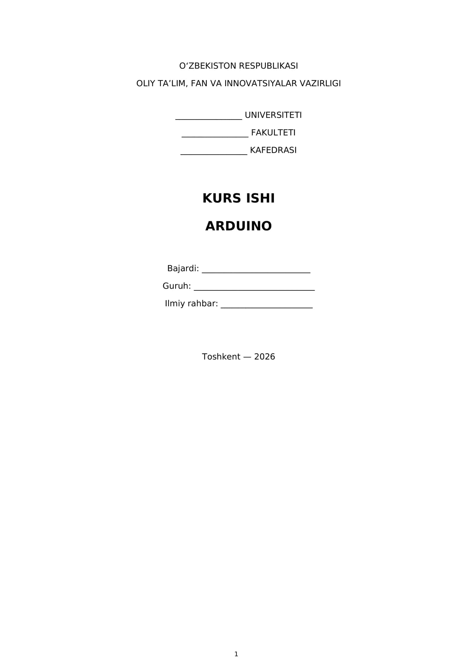 Arduino Kurs Ishi