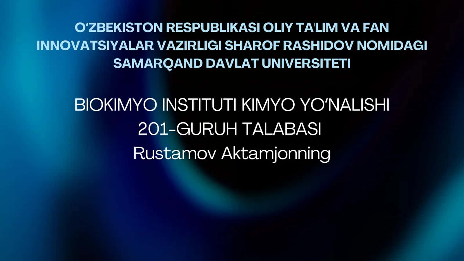 "Suyuqlik xromatografiyasi usullari yordamida moddalar analizi "