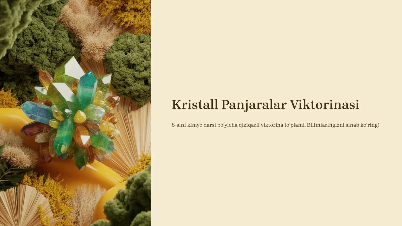 Kristall Panjaralar Viktorinasi