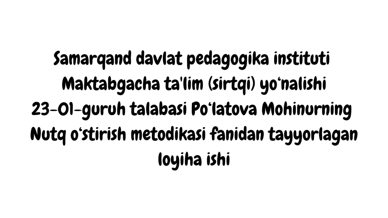 Maktabgacha talim
