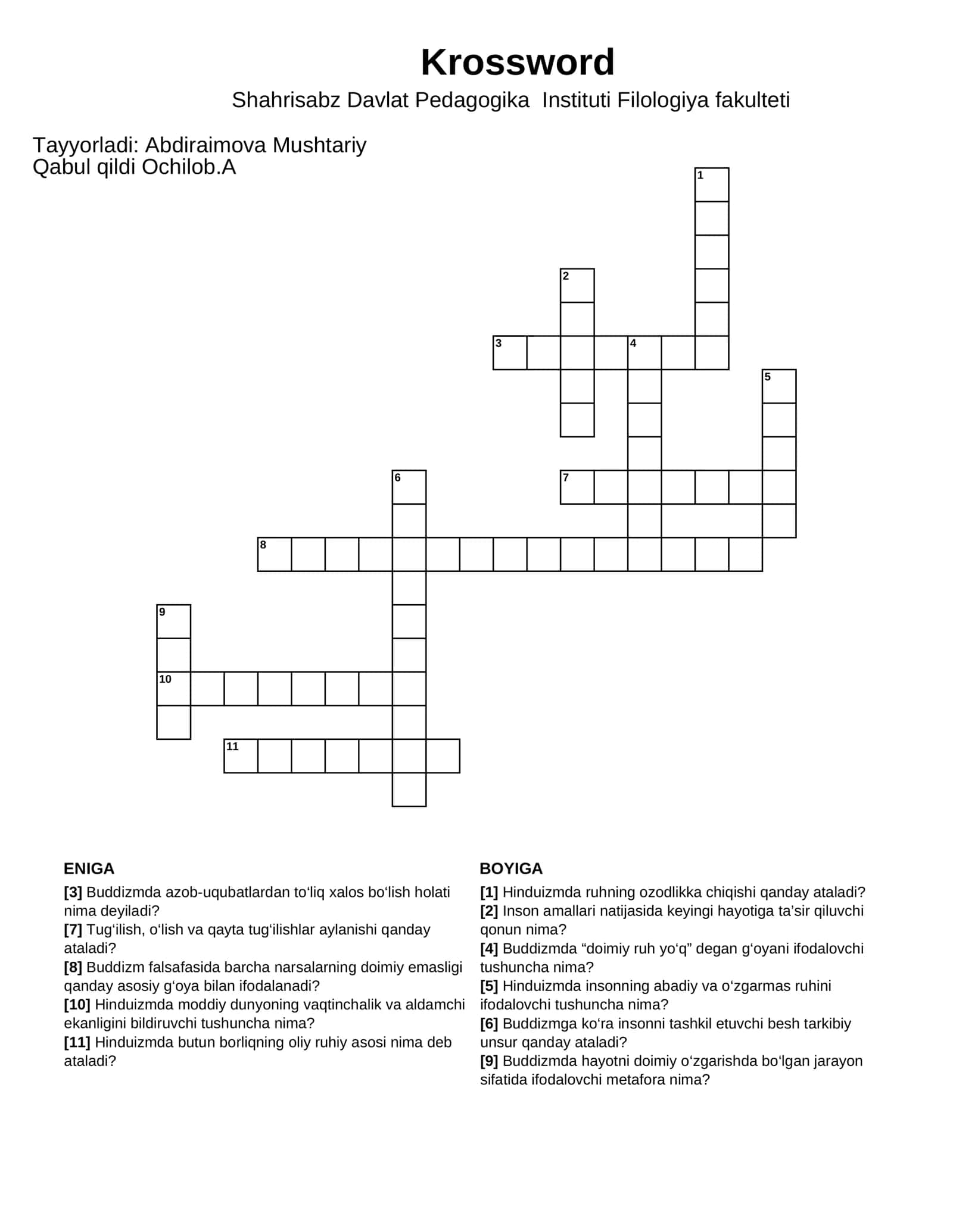 Krossword