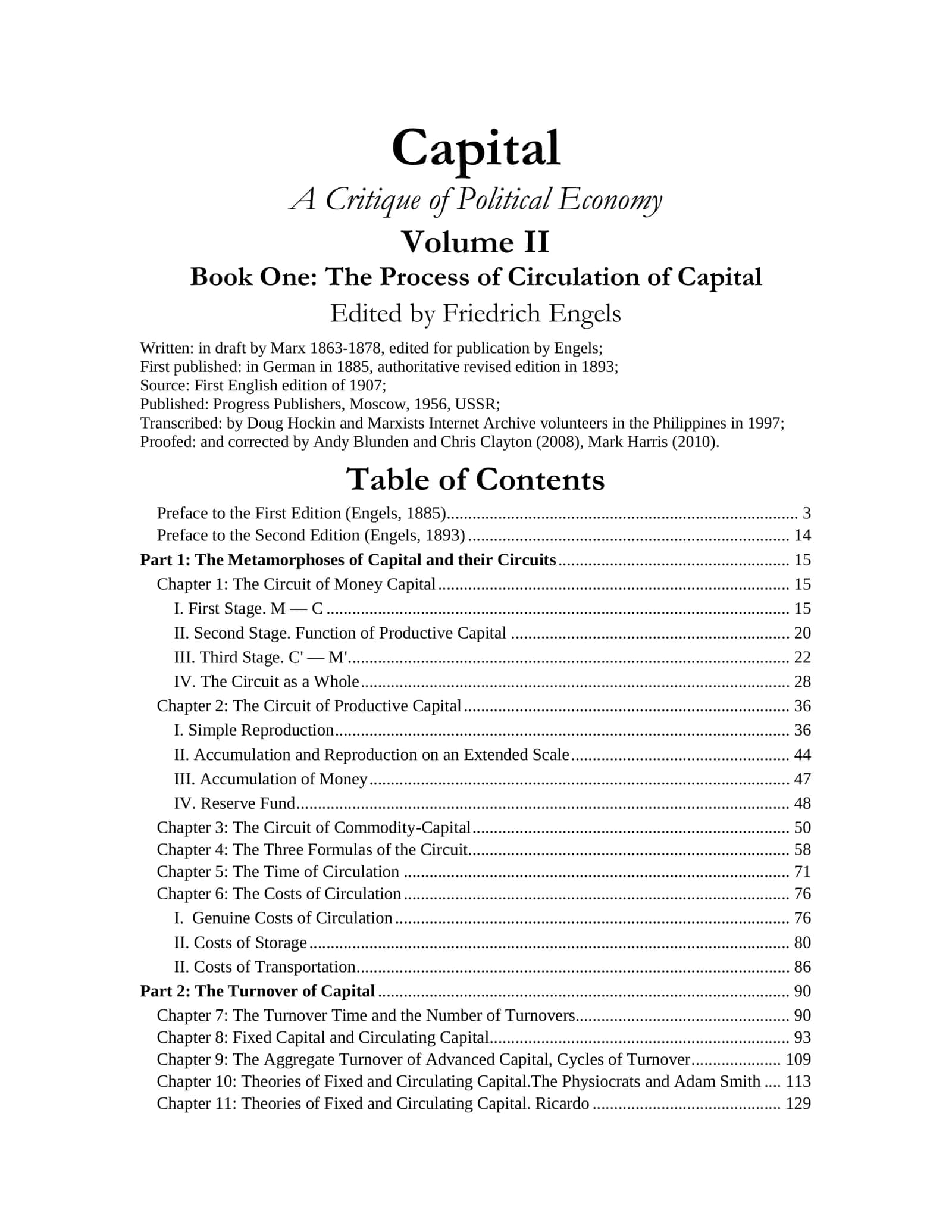 Capital: A Critique of Political Economy
