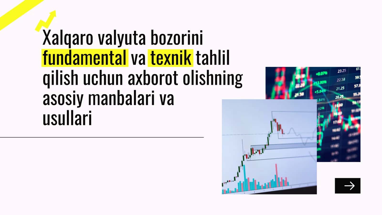 Xalqaro valyuta bozorini tahlil qilish
