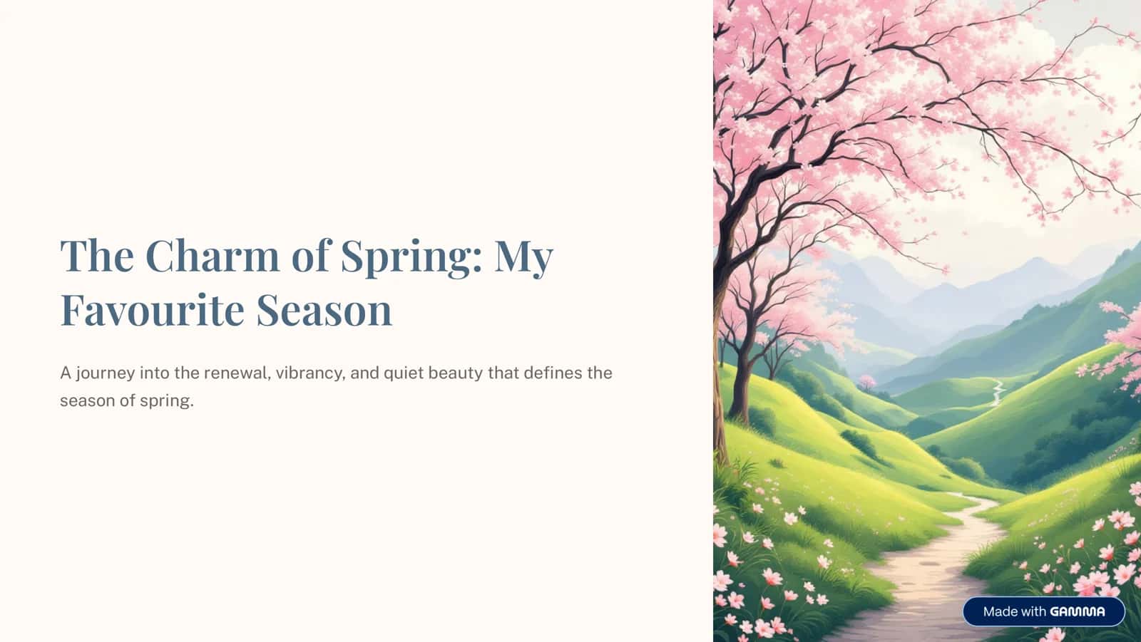 The Charm of spring. My favourite season.