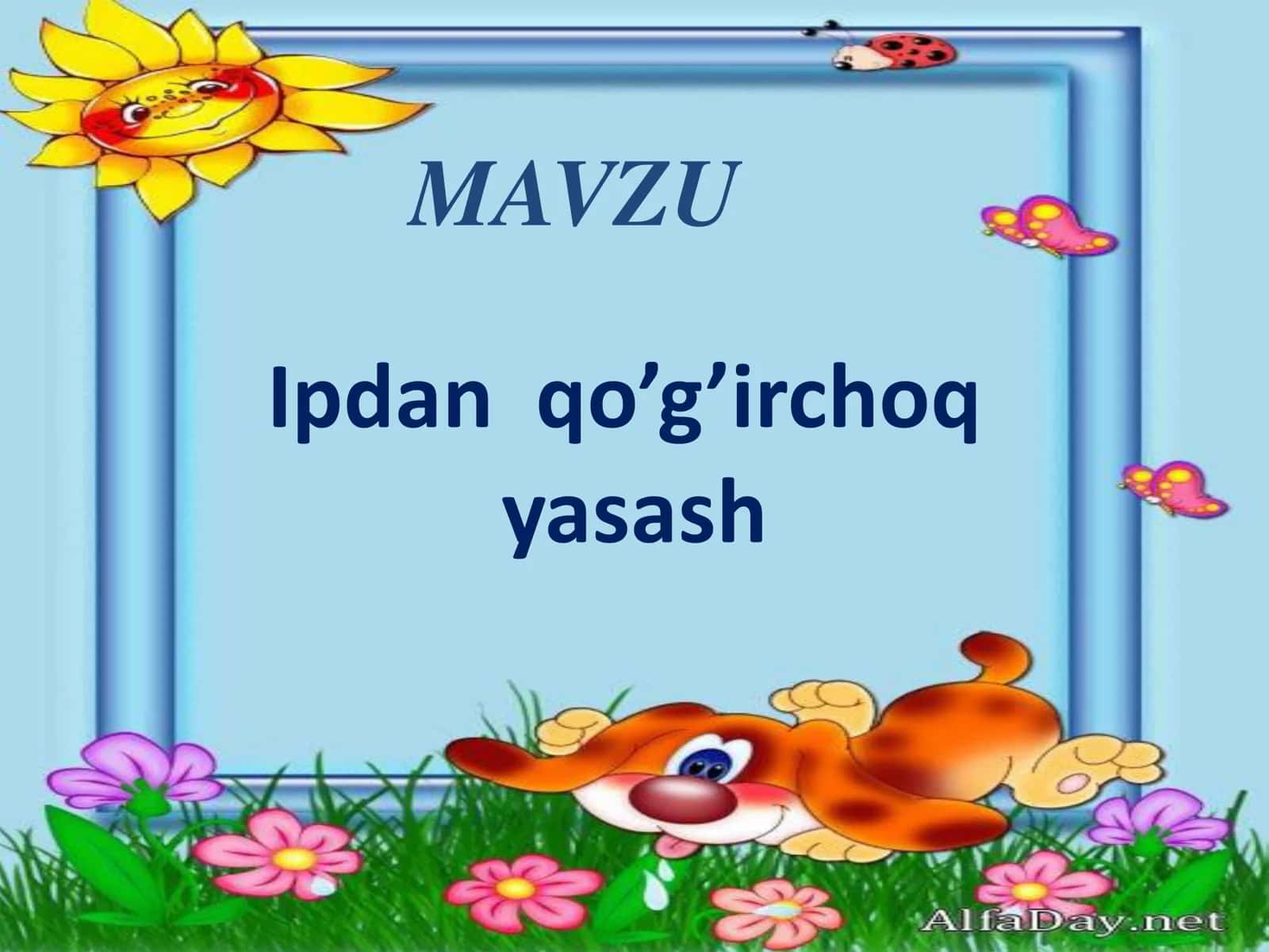 4-sinf Texologiya Ipdan qo'g'irchoq yasash dars ishlanma