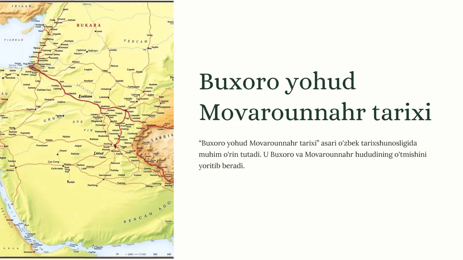 Buxoro yohud Movarounnahr tarixi