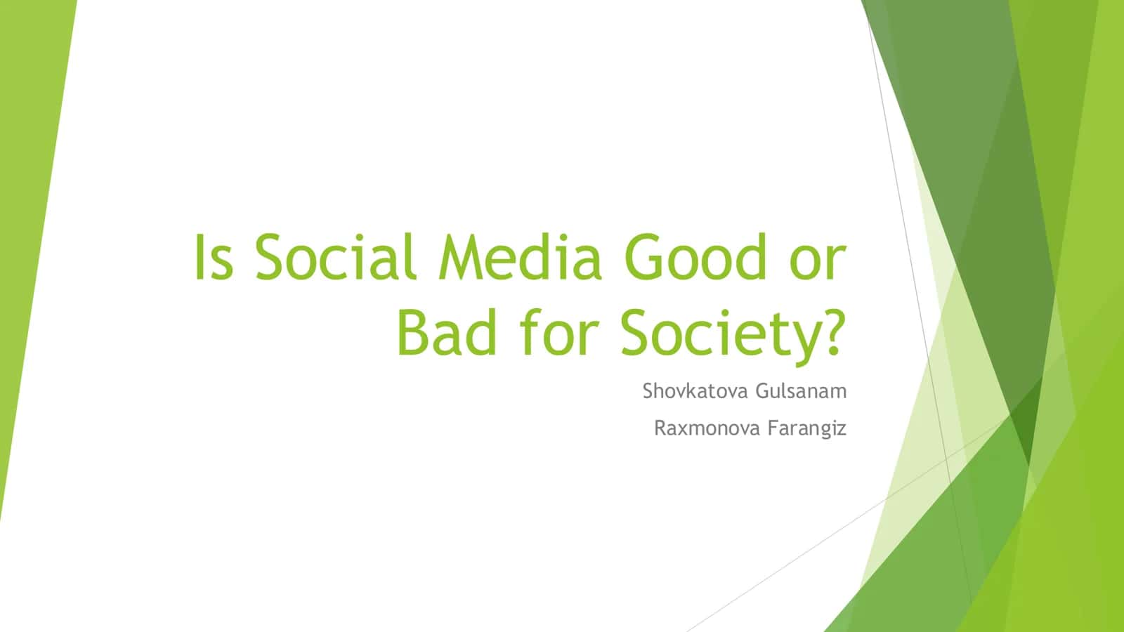 Is Social Media Good or Bad for Society?