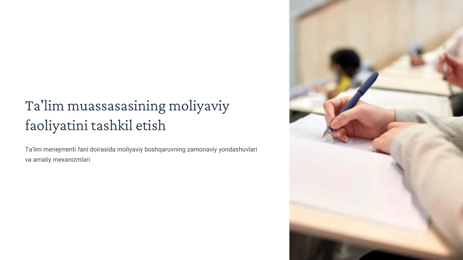 Moliyaviy Boshqarish Rejalashtirish