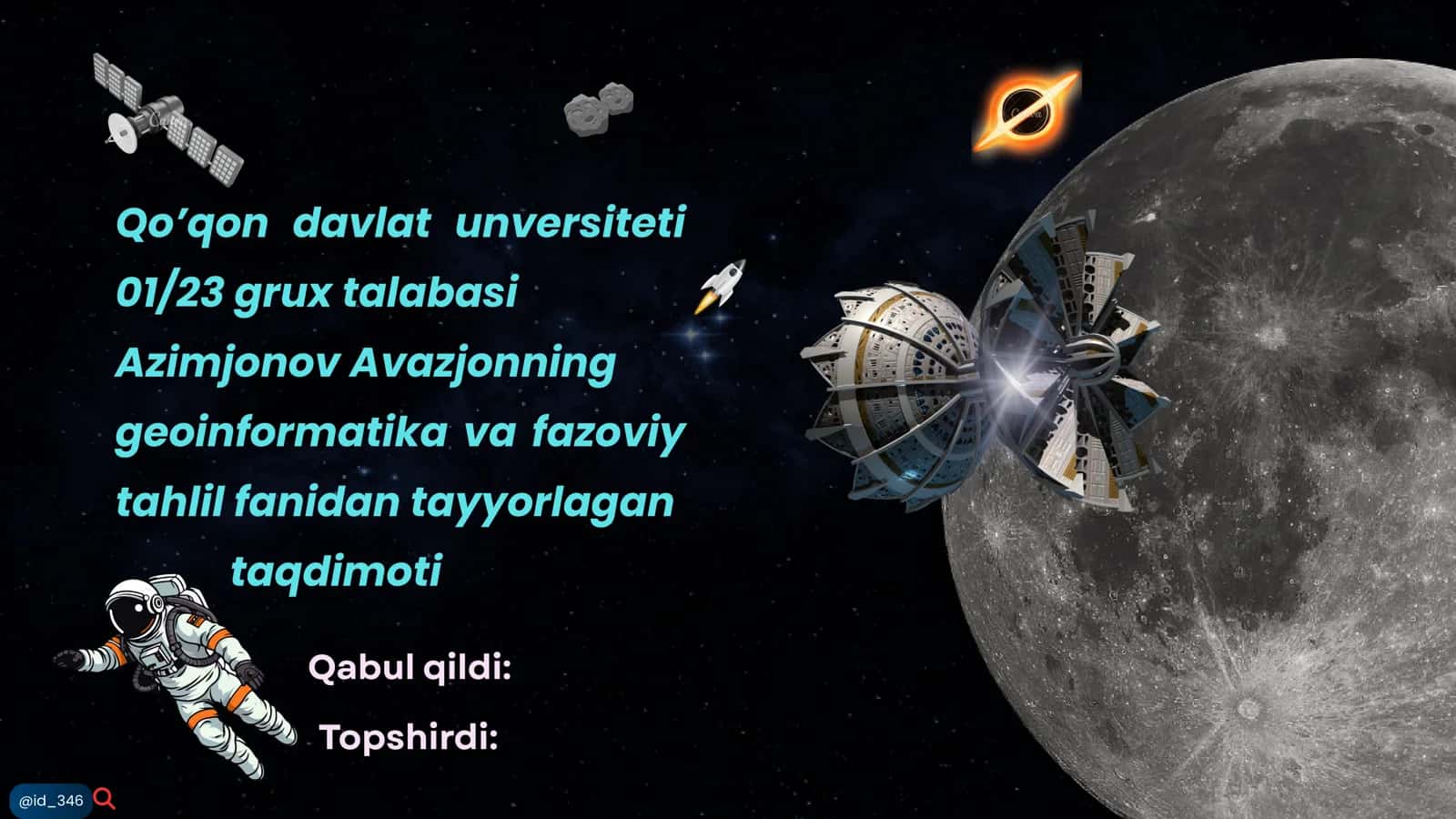 Fazoviy ma’lumotlarni saqlash qayta ishlash va boshqarish