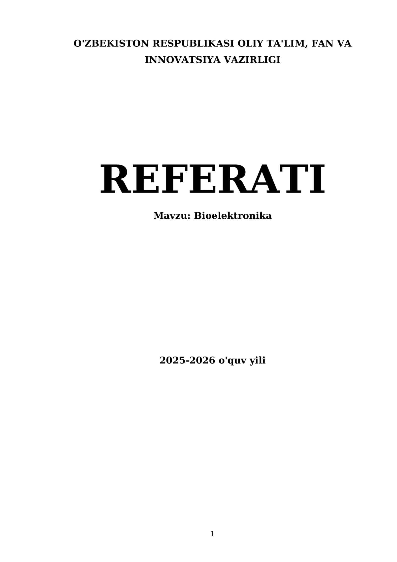 Bioelektronika