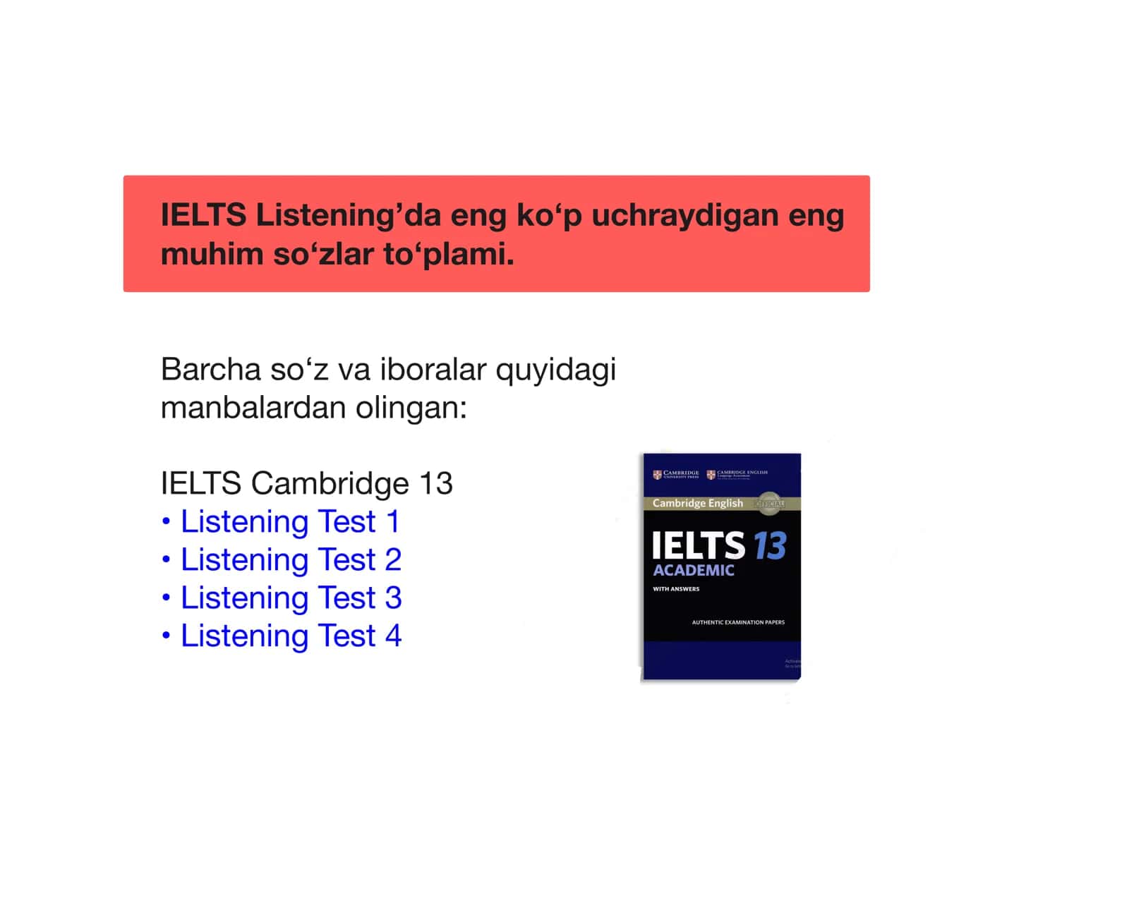 IELTS Cambridge 13
