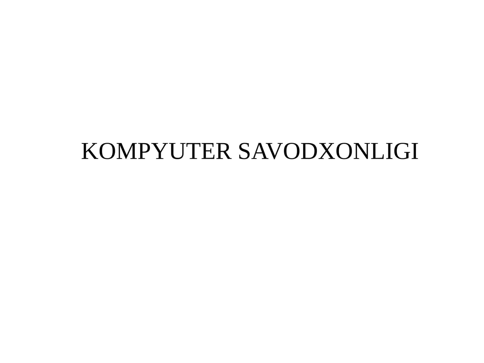 Akt kompyuter savodxonligidan argos savol javoblari yangi to'liq