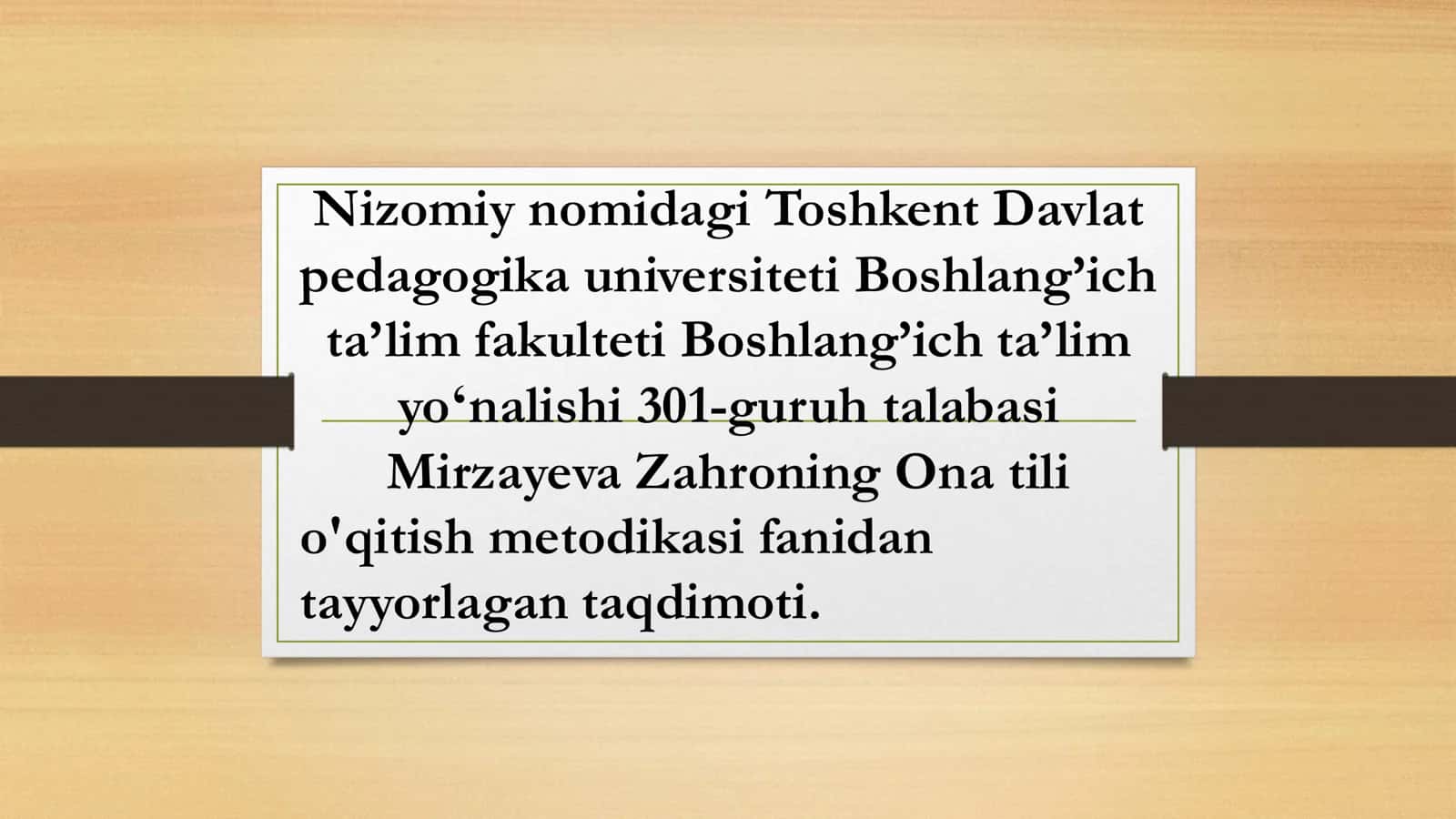 So’z turkumlarini o'rganishda hosil qilinadigan orfografik bilimlar