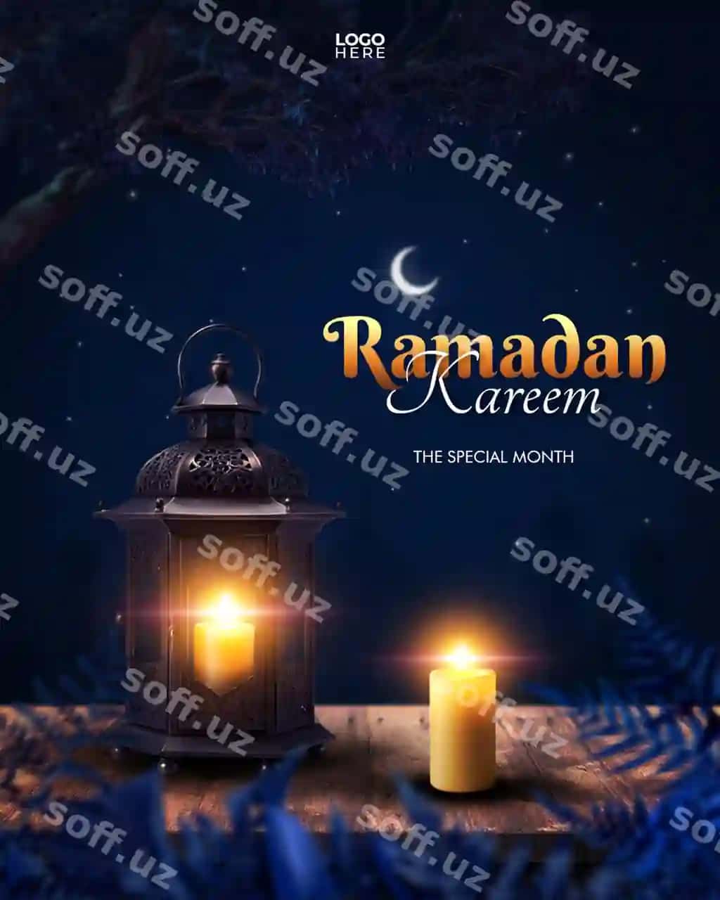 Ramadan kareem maxsus oy sotsial media post shablon dizayni | Ramadan kareem special month social media post template design