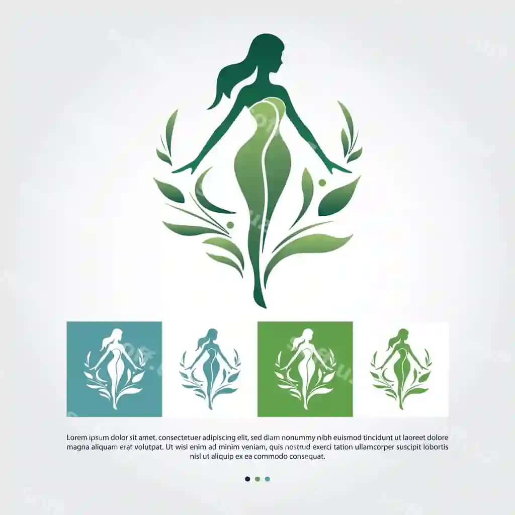 Ayollar sog'liqini saqlash terapiya logotipi eps fayli | Womens health therapy logo eps file 2