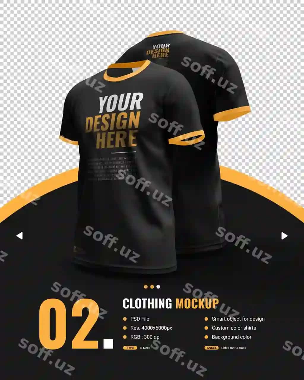 Old orqa tomoni kalta qo'lli ko'rinishli erkak qora futbolkaning maketi | Mockup male black t shirt with short arm view side front back