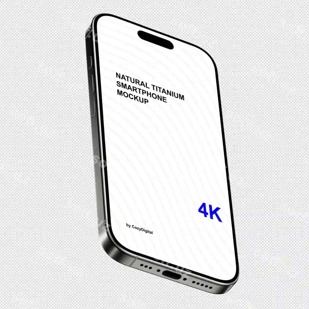 Kumush akillı telefon namunasi yaqin ko'rinish ekran ilova belgilari prezentatsiyasi | Silver smartphone mockup close view screen app icons presentation