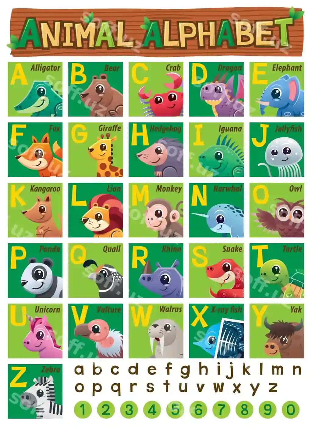 Hayvonlar alfavit ta'lim bolalar | Animals alphabet education kids 2