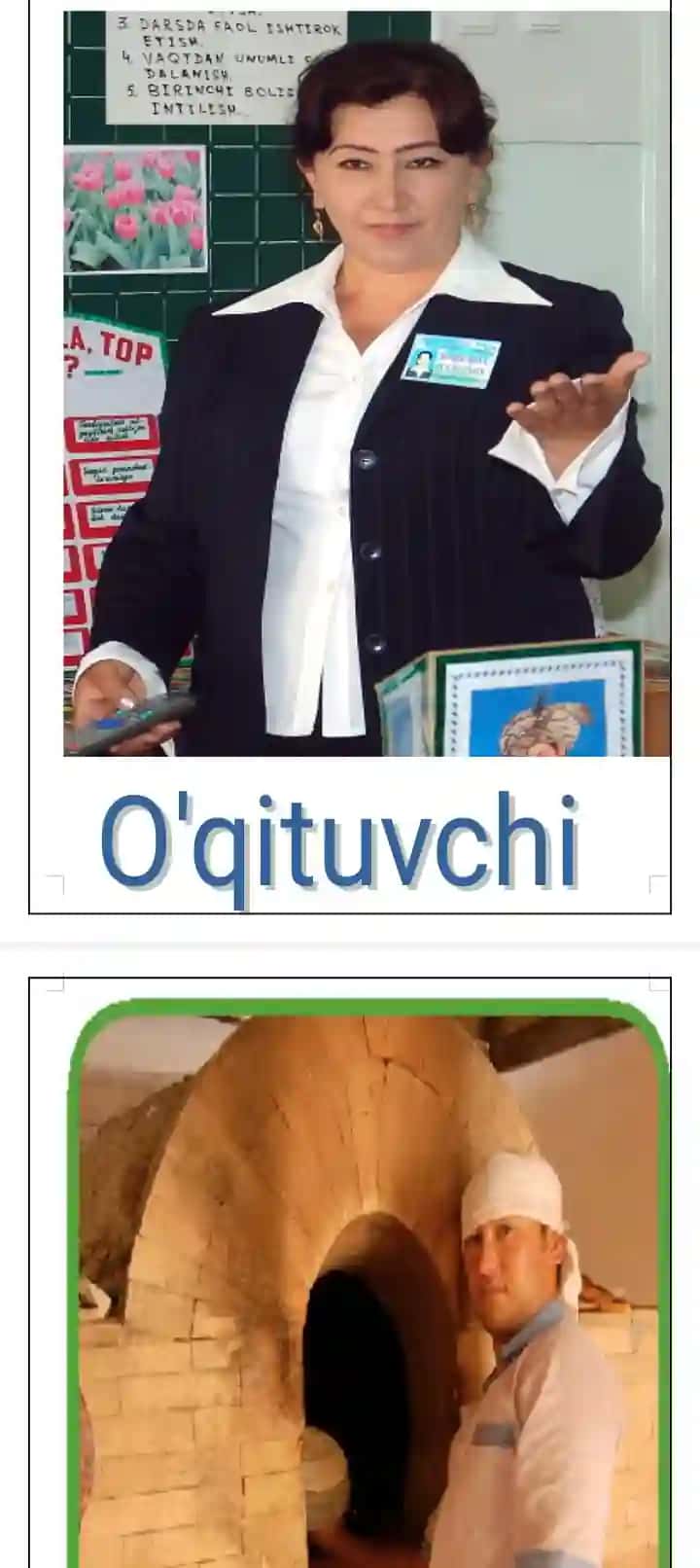 1  -4 sinflar kasblar tankash ko'rgazma qo'llanma