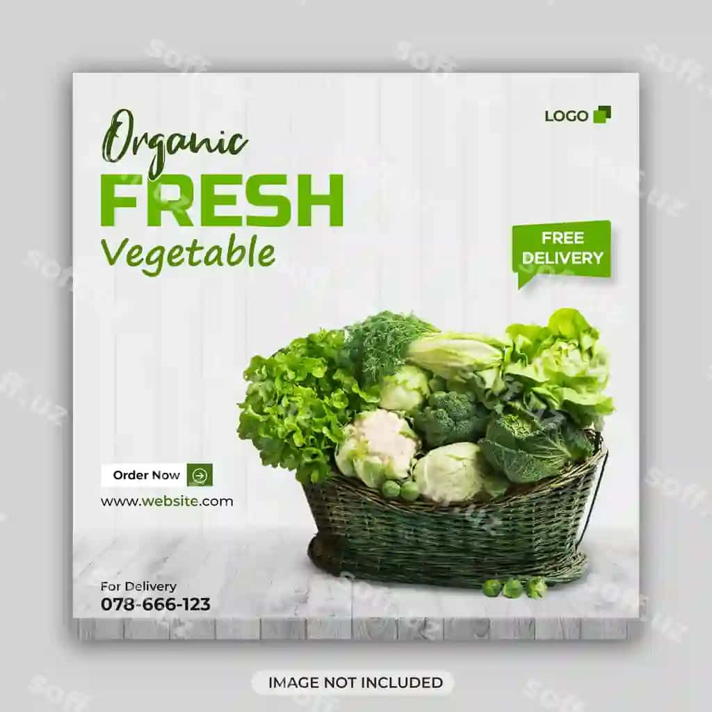 Yangi sabzilar do'kon sotuvi yetkazib berish ijtimoiy tarmoqlar Instagram veb | Fresh vegetable grocery sale delivery social media instagram web