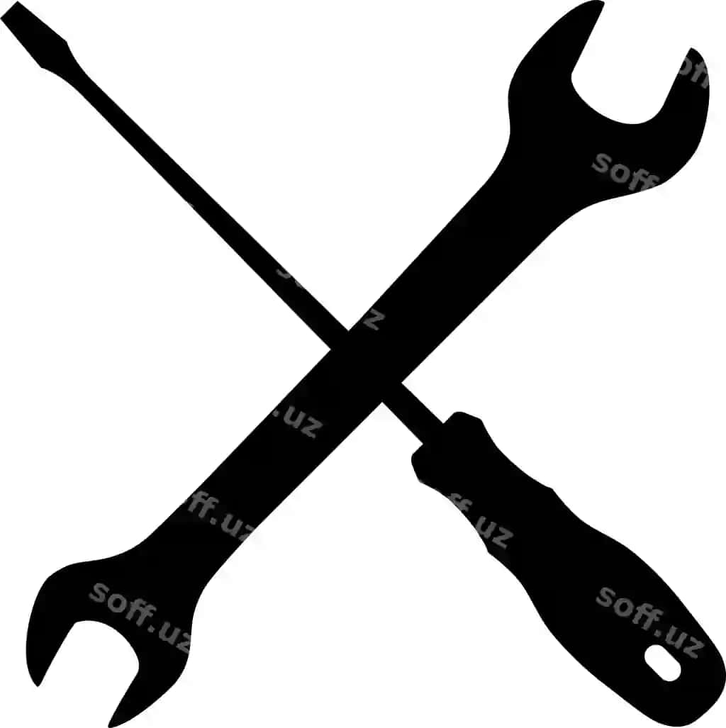 Screwshtyk kruzhok ikonka flats stil vektor illustratsiyasi | Screwdriver wrench icon flat style vector illustration