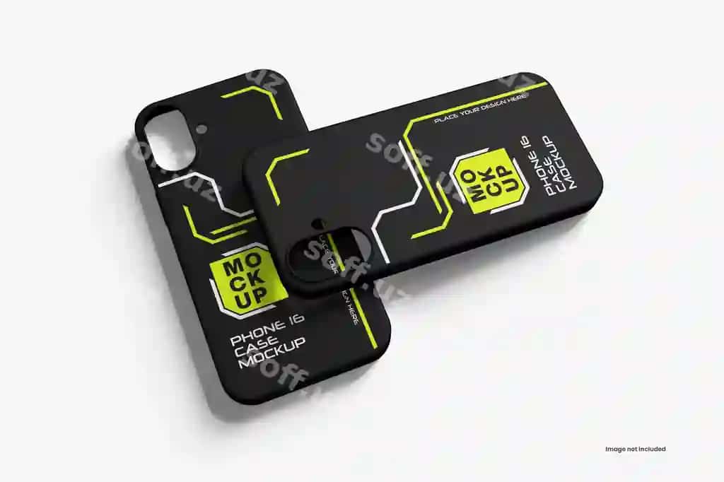 Telefon 16 turi mockup | Phone 16 case mockup