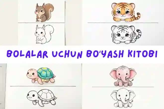Bolalar uchun boʻyash kitobi !