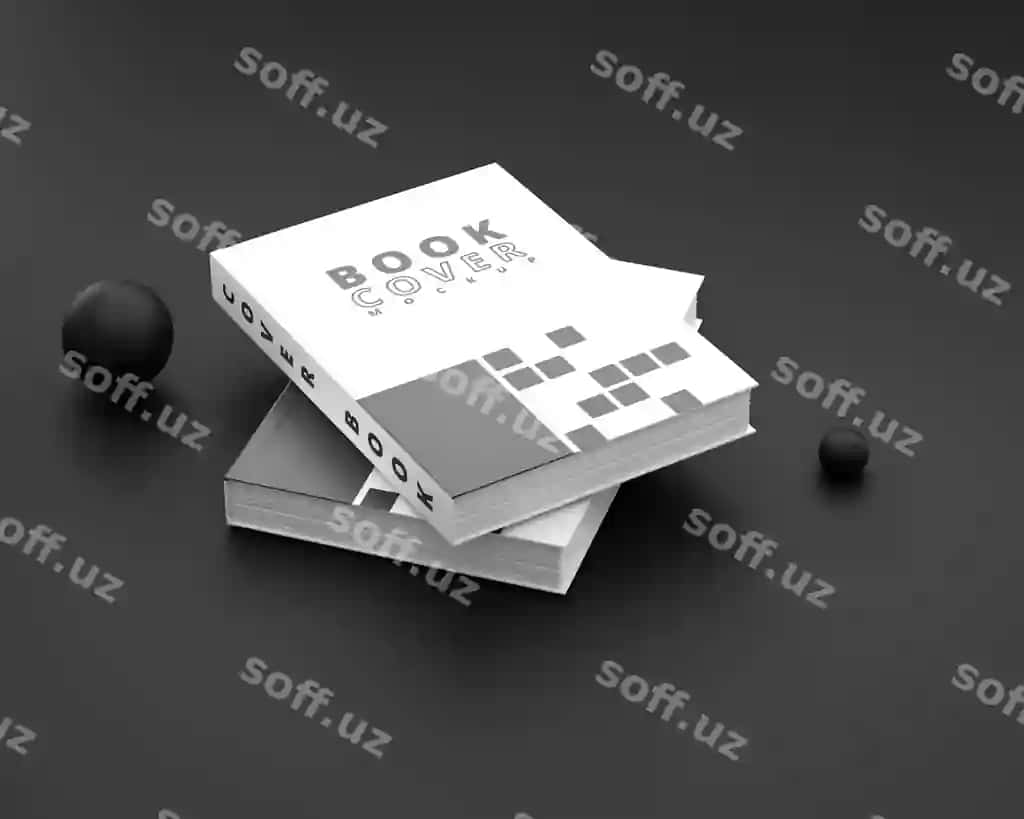 Kitob varaqi namunasi | Book cover mockup
