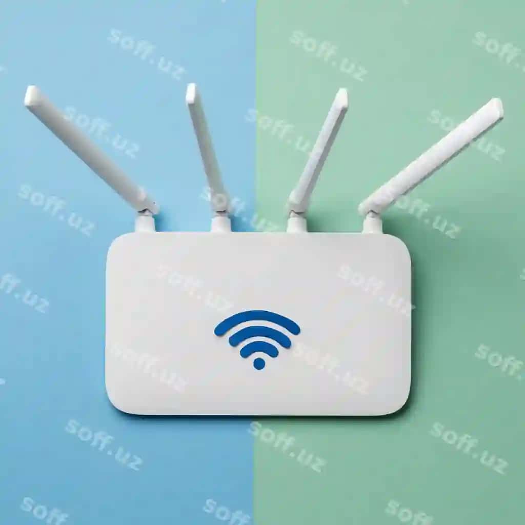 Yuqori ko'rinish Wi-Fi marshrutizator | Top view wi fi router 2