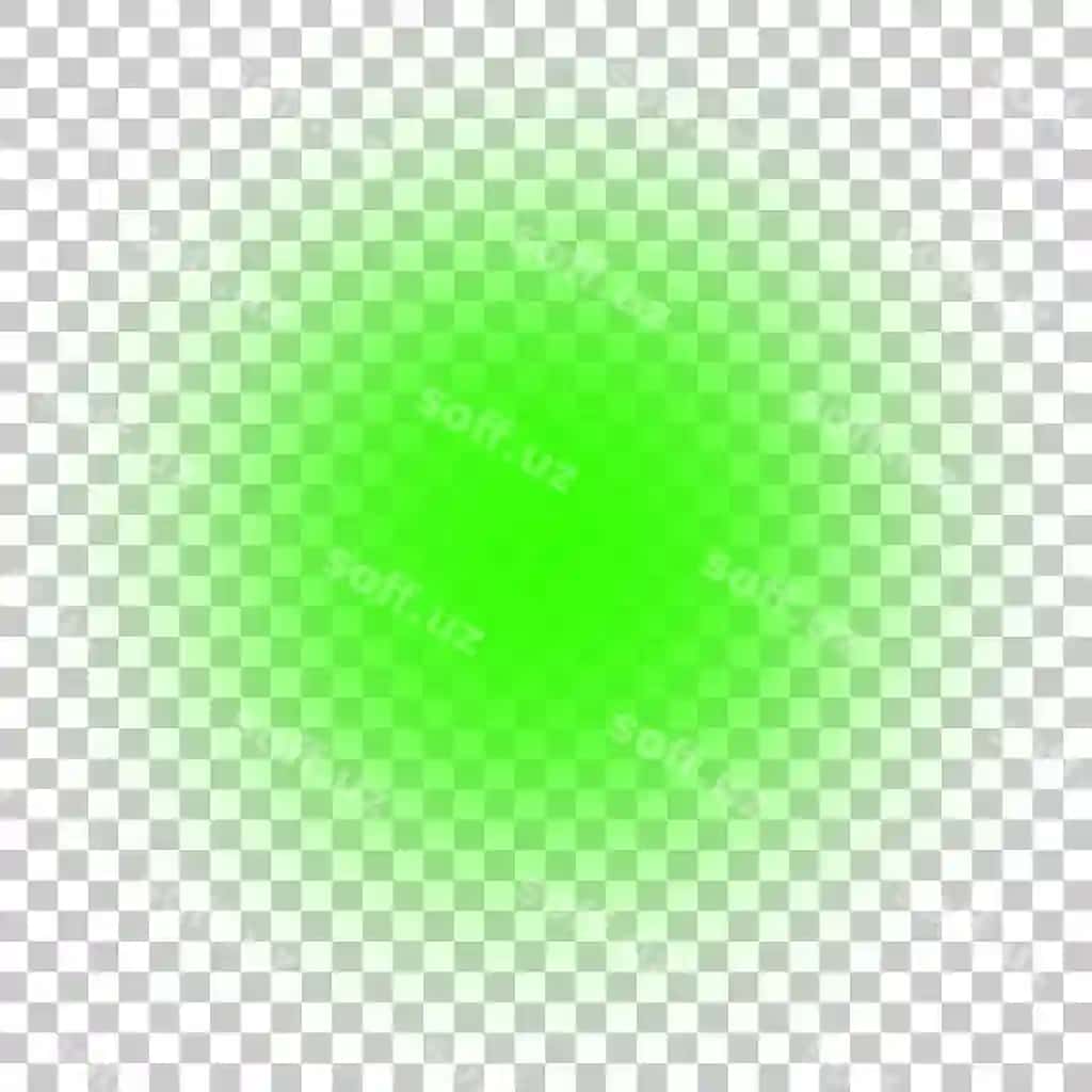 Chimildagan yashil yorug'lik effekti bulanik doira | Glowing green light effect blurry circle