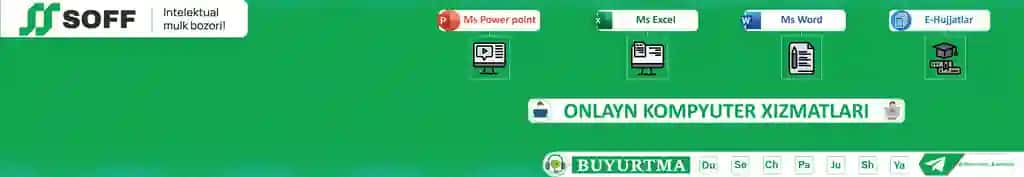 Soff.uz sellerlarining profili uchun orqa fon banneri