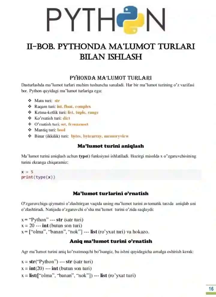 Python asoslari
