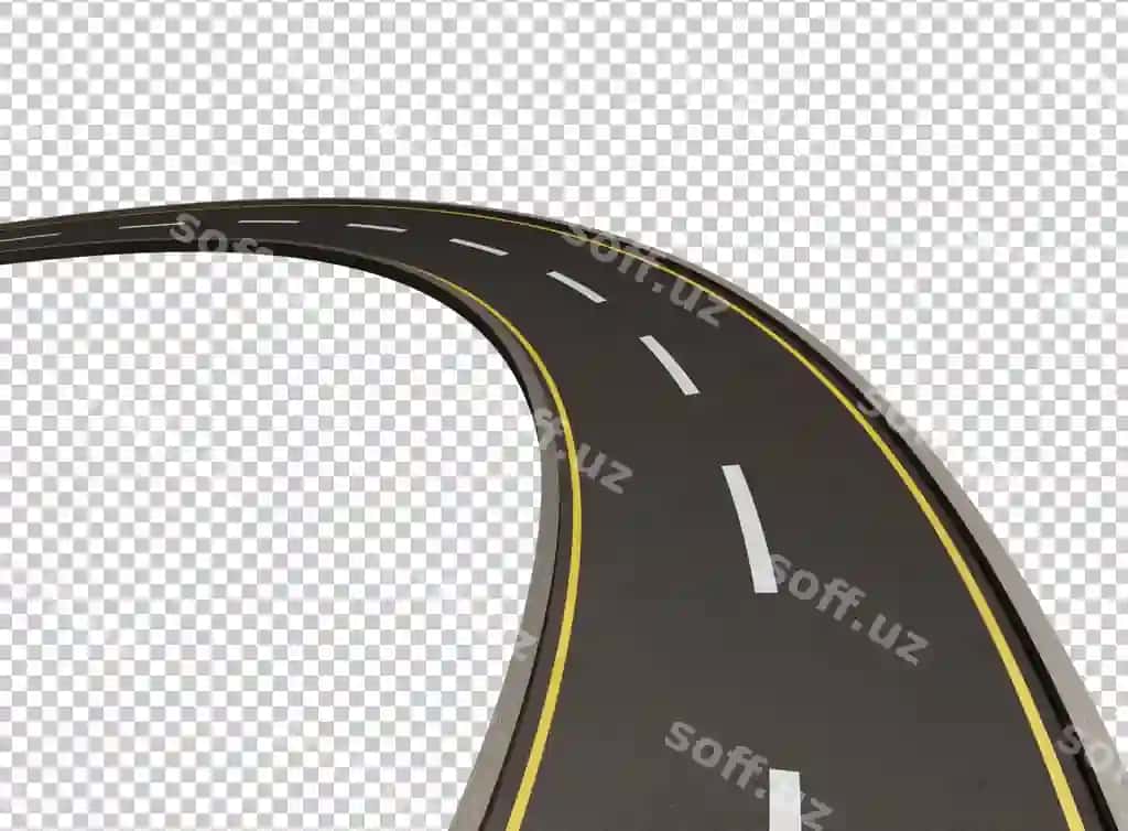 Yo'l sariq chiziq bilan belgilangan | Road with yellow line it road is marked with yellow line 2