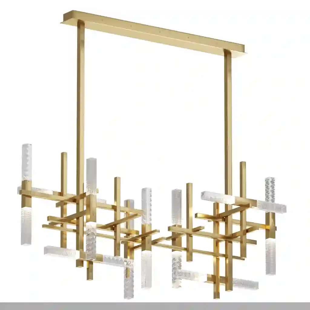 Mikado Double LED Linear Suspension