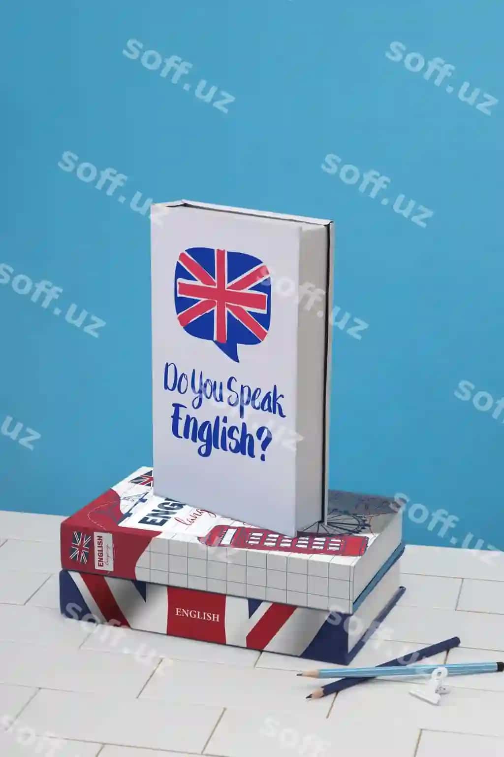 Ingliz tilidagi kitoblar qalambarlar bilan joylashtirish | English books arrangement with pencils