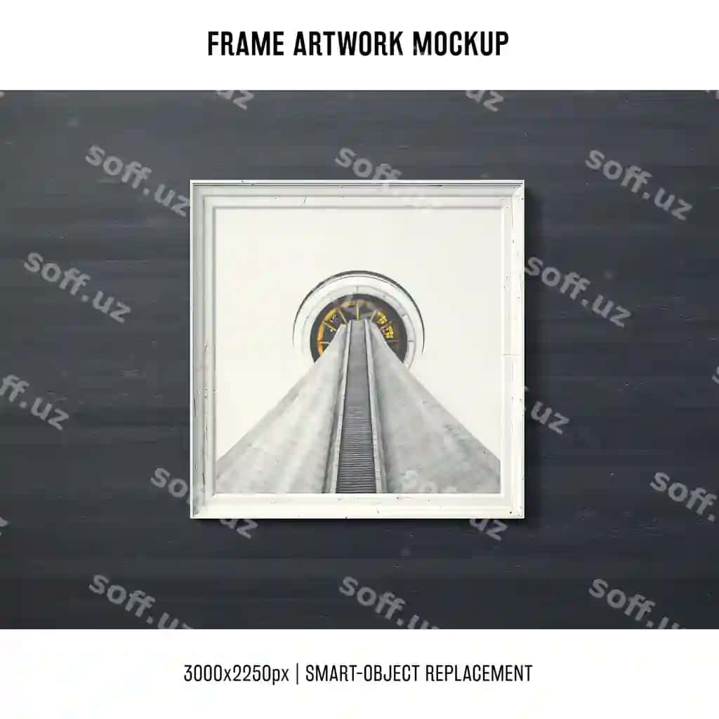Ramka san'at asari namunasi | Frame artwork mock up 2