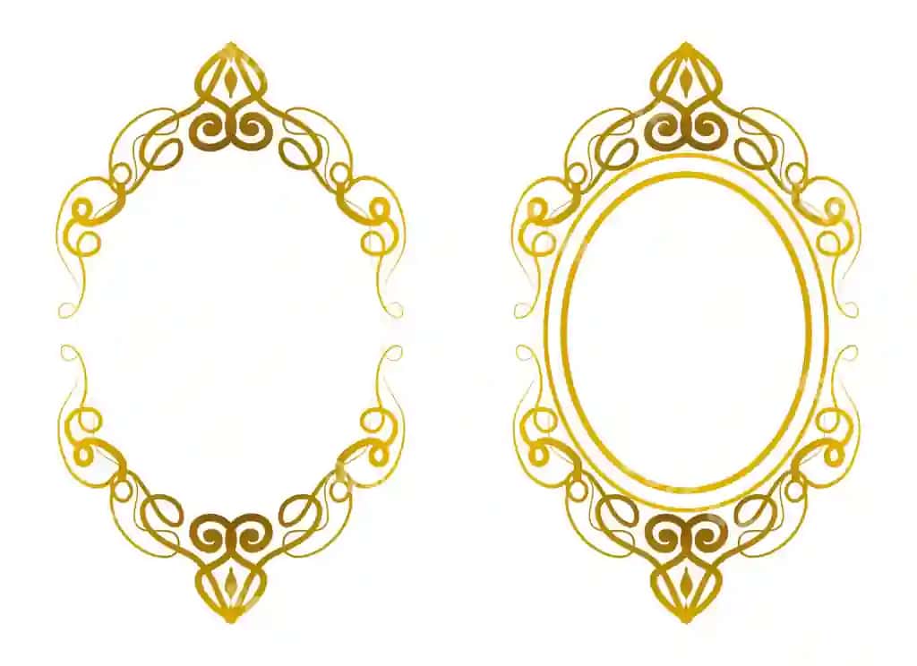Oval shakl oltin | Oval shape golden 2