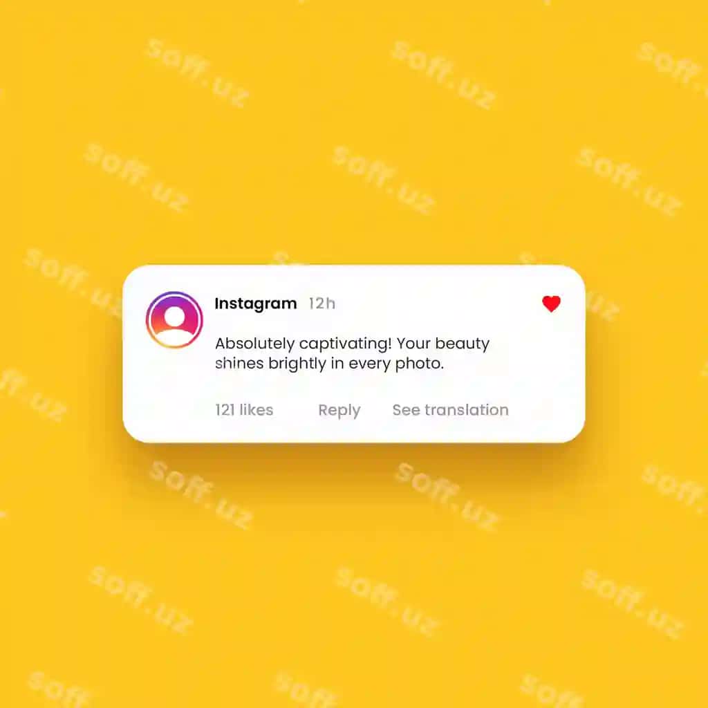 Instagram izoh kataksi | Instagram comment box 2
