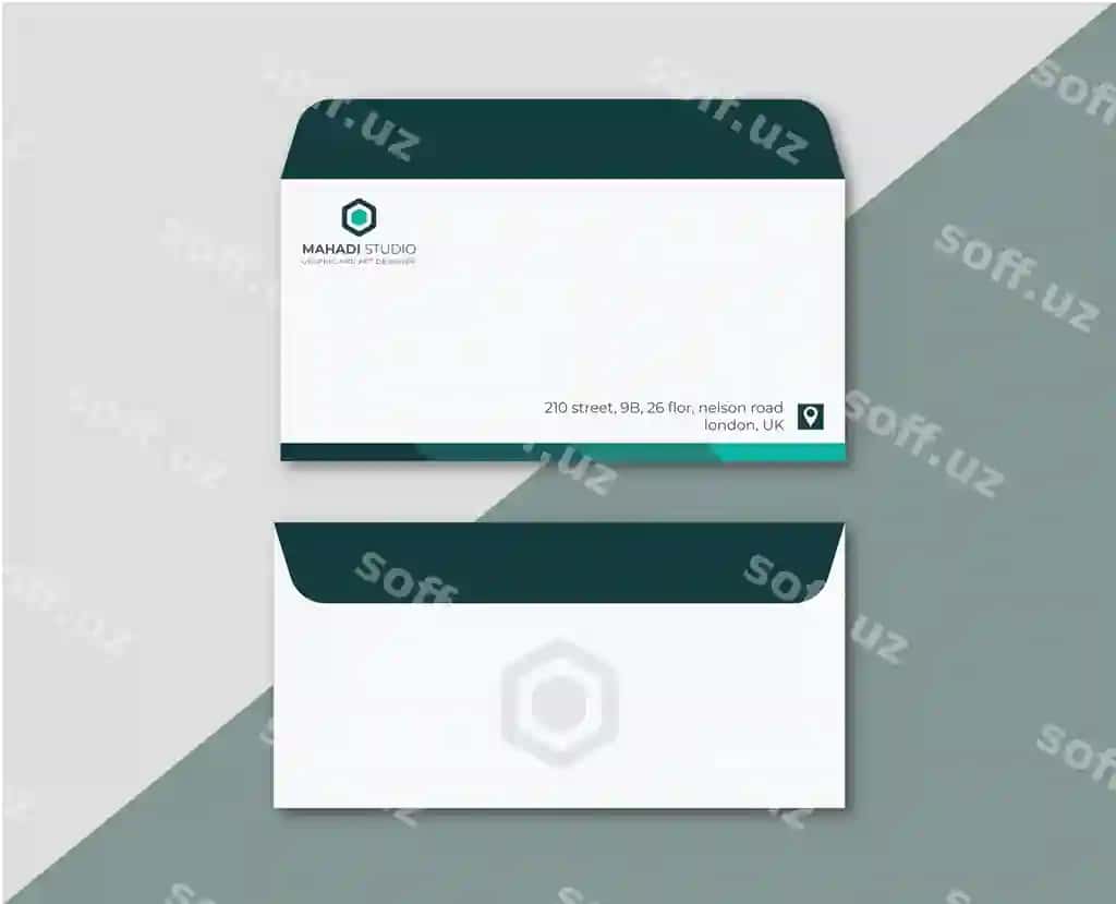 Minimalistik konvert dizayni stationery dizayn kontseptsiyalari | Minimalist envelope design stationary design concepts 2